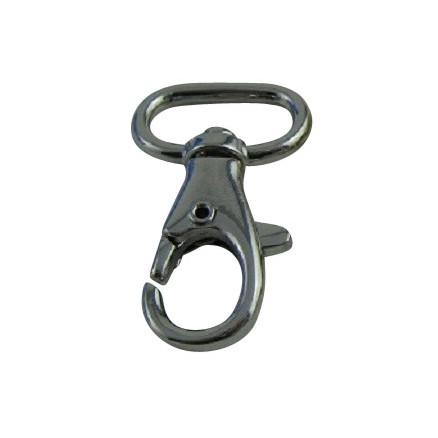 Karabinhage Nikkel 40x15mm - Perfekt til taskereparationer