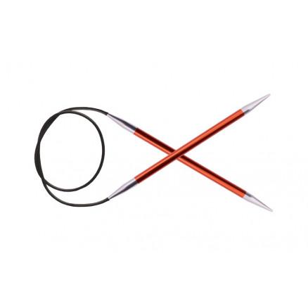 KnitPro Zing Rundpinde i Aluminium 150 cm - Granatrød
