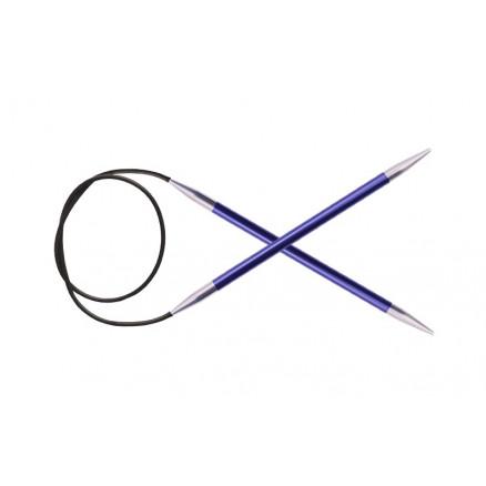 KnitPro Zing Rundpinde Aluminium 40cm 4,5mm - Iolite