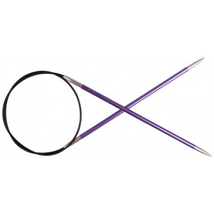 KnitPro Zing Rundpinde i Aluminium 60cm 3,75mm Amethyst