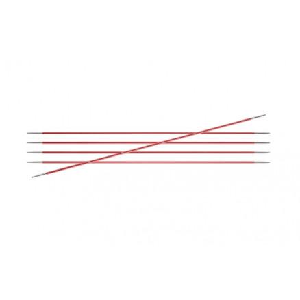 KnitPro Zing Strømpepinde i Koral - 15cm, 2,00mm