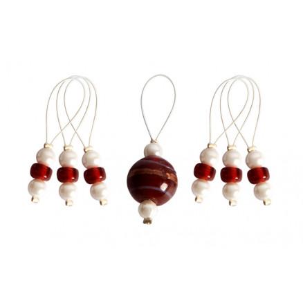 KnitPro Zooni Markeringsringe Amaryllis - 7 stk. tilbud!