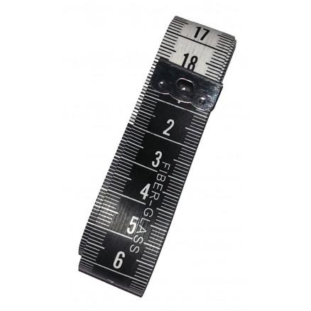 Målebånd i Hvid/Sort - 1,5 m til Syning og Håndarbejde