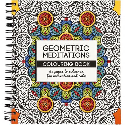 Geometrisk Mindfulness Malebog - 64 sider til afslapning