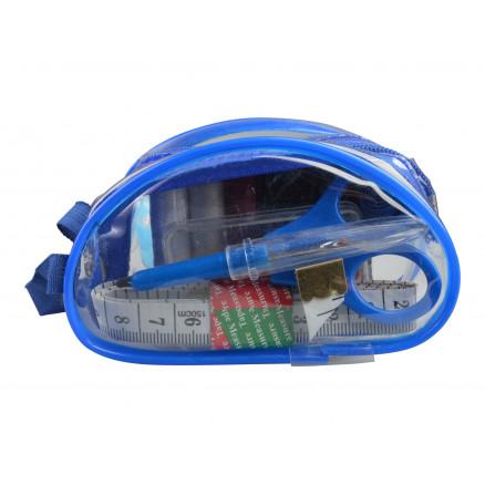 Mini Penalhus med 12 Sytilbehør i Ass. Farver