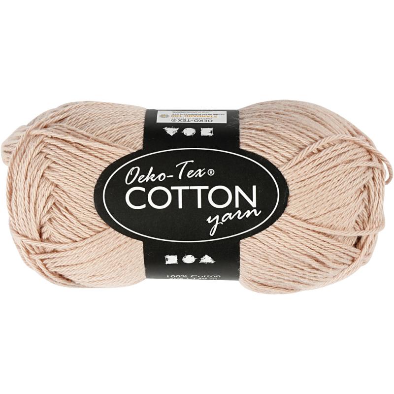 Bomuldsgarn 8/4 i Pudder - Oeko-Tex Certificeret 50 g