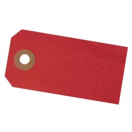 Røde Manillamærker 4x8cm - 10 stk til Kreativ DIY