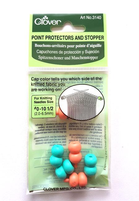 Pindestopper fra Clover til strikkepinde - Beskyt dine masker!