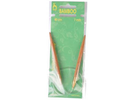 Pony Rundpinde i Bambus 40cm 7,0mm - Ideel til Strikning