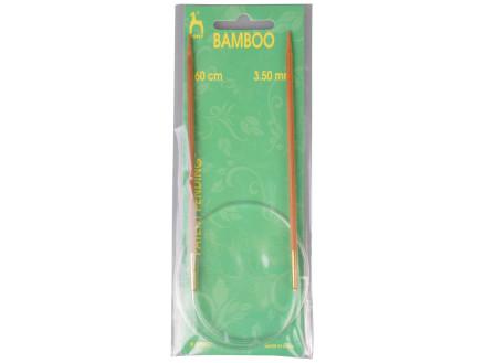 Pony Bambus Rundpinde 60cm 3,5mm - Strik med lethed!