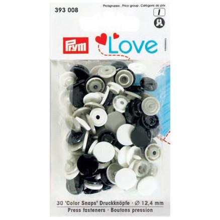 Prym Farvede Trykknapper Plast Rund 12,4mm - 30 stk