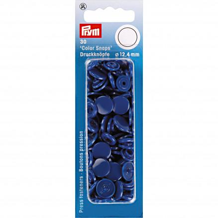 Prym Kongeblå Trykknapper Plast 12,4mm - 30 stk.