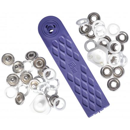 Prym Hvide Jersey Trykknapper 10mm - 10 stk til Håndarbejde