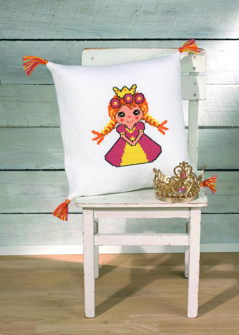 Broderikit: Prinsessepude - Kreativ Hobbyprojekt