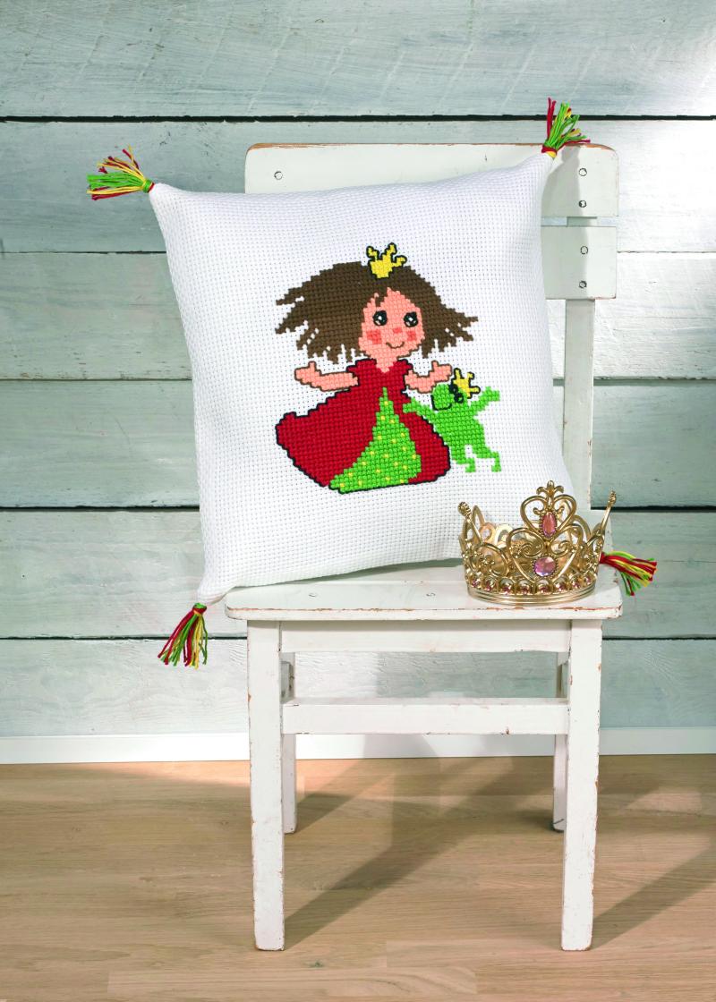 Broderi Pude Kit med Prinsesse - Kreativ Hobby 2815