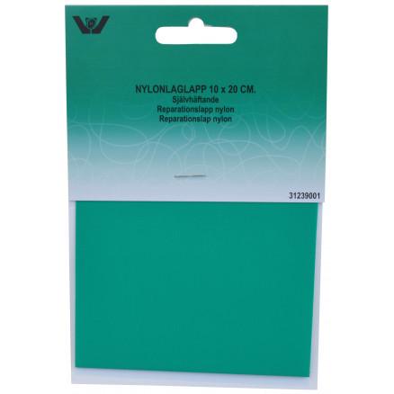 Selvklæbende Reparationslap i Lysegrøn Nylon 10x20cm