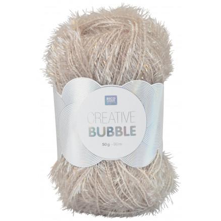Rico Creative Bubble Garn Unicolor 011 Sølvgrå - Skurresvamp