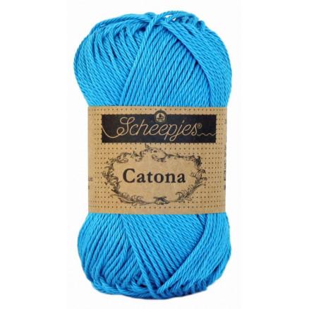 Scheepjes Catona Garn Unicolor 146 - Vivid Blue Tilbud!