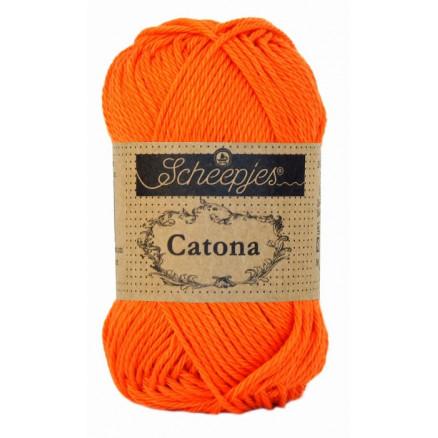 Scheepjes Catona Garn Unicolor 189 - Royal Orange tilbud