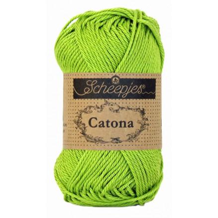 Scheepjes Catona Garn Unicolor 205 Kiwi - Kvalitetsgarn