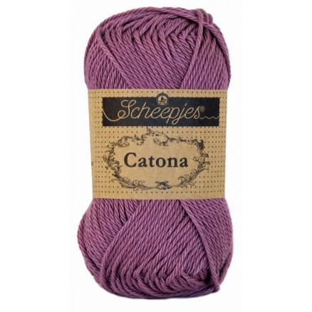Scheepjes Catona Garn Unicolor 240 Amethyst - Fantastisk kvalitet!