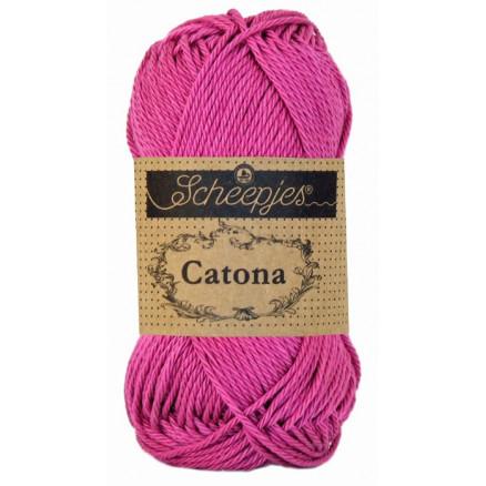 Scheepjes Catona Garn Unicolor 251 i Garden Rose