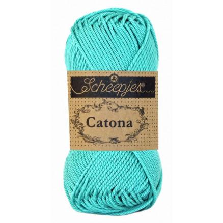 Scheepjes Catona Garn Unicolor 253 Tropic - Kvalitetsbomuld