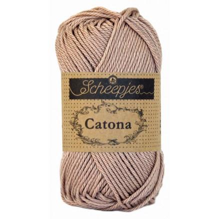 Scheepjes Catona Garn Unicolor 257 Antique Mauve - Kvalitet!