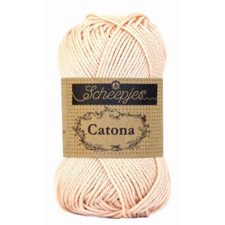 Scheepjes Catona Garn Unicolor 263 - Petal Peach Tilbud!