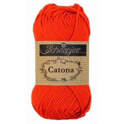 Scheepjes Catona Garn Unicolor 390 - Poppy Rose Tilbud!