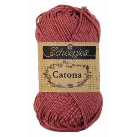 Scheepjes Catona Garn Unicolor 396 - Rose Wine Tilbud