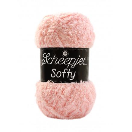 Scheepjes Softy Garn Unicolor 496 - Lys Rosa Pelsgarn