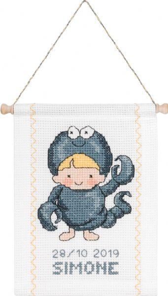 Permin Broderikit Skorpion - Stjernetegn 18 x 25 cm