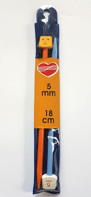 Børnestrikkepinde 5 mm - Farverig og sjov strikning!