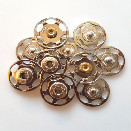 Tryklåse i metal 25 mm - Blank kvalitet til hobbyprojekter