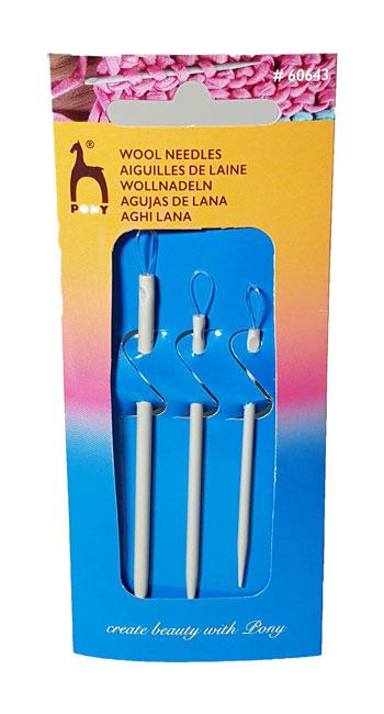 Uldnåle til strik - 3 stk fra Prym til dit hobbyprojekt