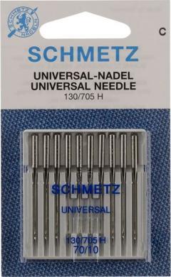 Schmetz universelle symaskinnåle - Flad kolbe - 10 stk.