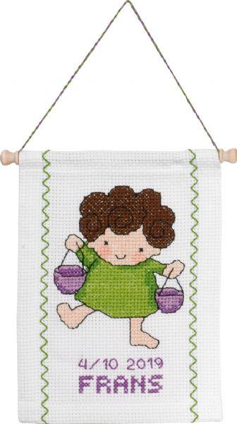 Permin Broderikit Stjernetegn Vægt 18 x 25 cm - Udsalg!