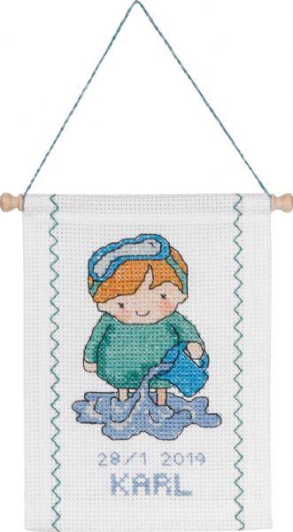 Permin Broderikit Vandmand 18 x 25 cm - Hobbyprojekt