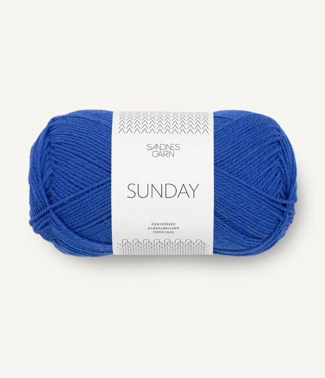 Sunday Dazzling Blue 5845 - Merinould fra Sandnes