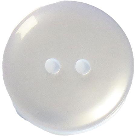Hvid Plast Knap 2 Hul 11 mm - Perfekt til Dine Projekter