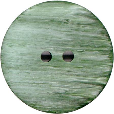 Grøn Plast Knap med 2 Hul - 18 mm - Hobbytilbehør