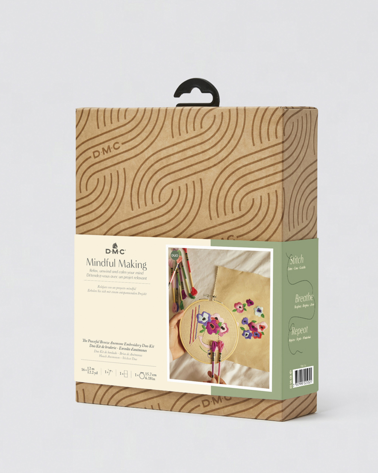 DMC Mindful Making Broderi Kit - Anemone Duo TB 175