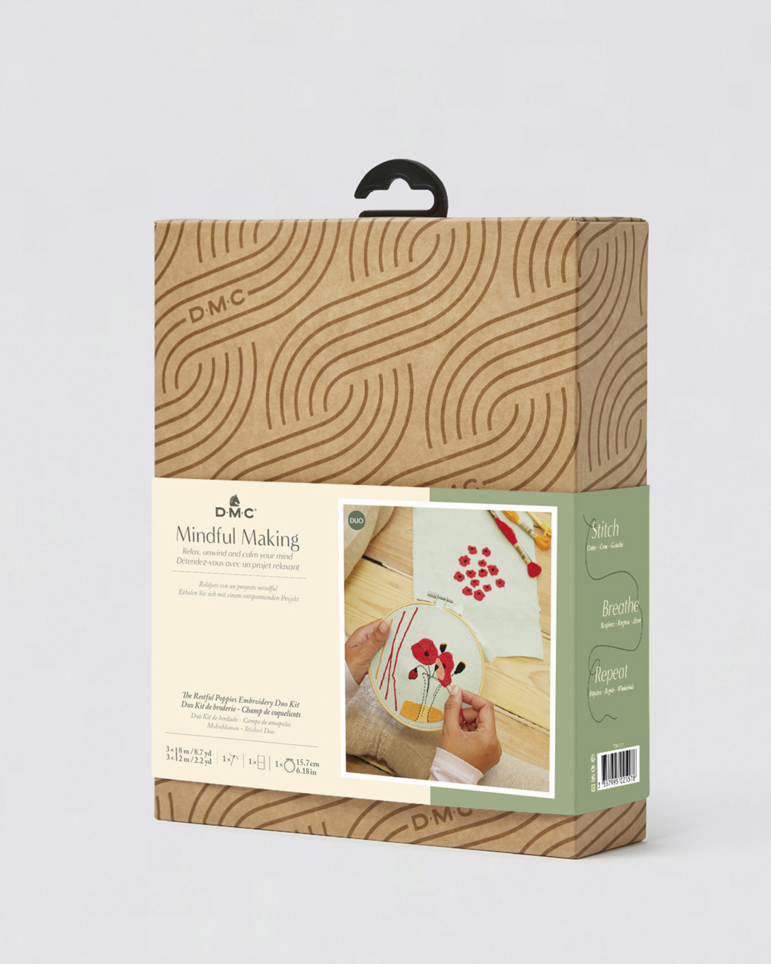 DMC Mindful Making Broderi Kit - Markblomster Duo TB 177