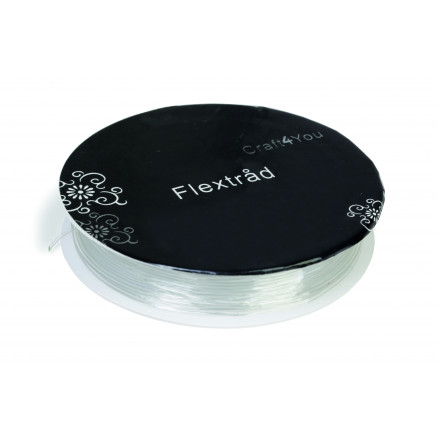 Klar Elastik/Flextråd 0,5mm 8m - Perfekt til Hobbyprojekter