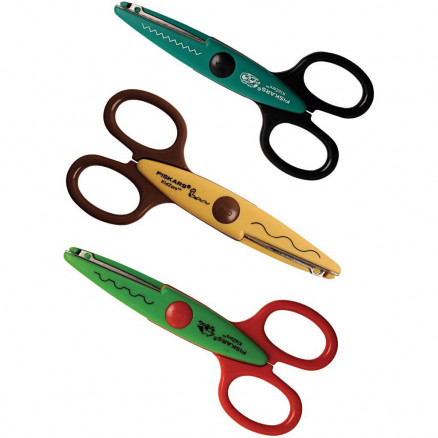 Fiskars Børne Mønstersaks - Krokodille, Slange, Frø (3 stk)