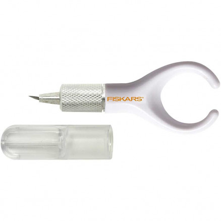 Fiskars Fingerkniv med Drejbart Knivblad - Hvid
