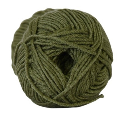 Hjertegarn Merino Cotton 422 i Armygrøn - Kreativ Garn!