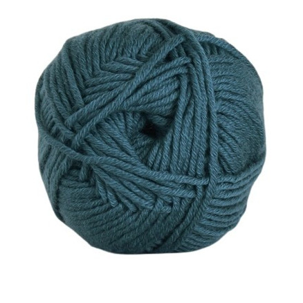 Hjertegarn Merino Cotton 4718 - Blågrøn Garn til Kreativitet