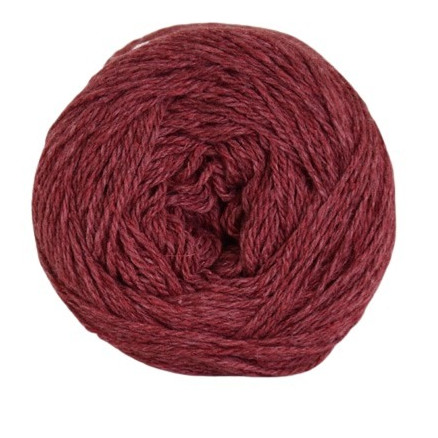 Hjertegarn Organic Trio Garn 5016 - Vinrød Naturgarn